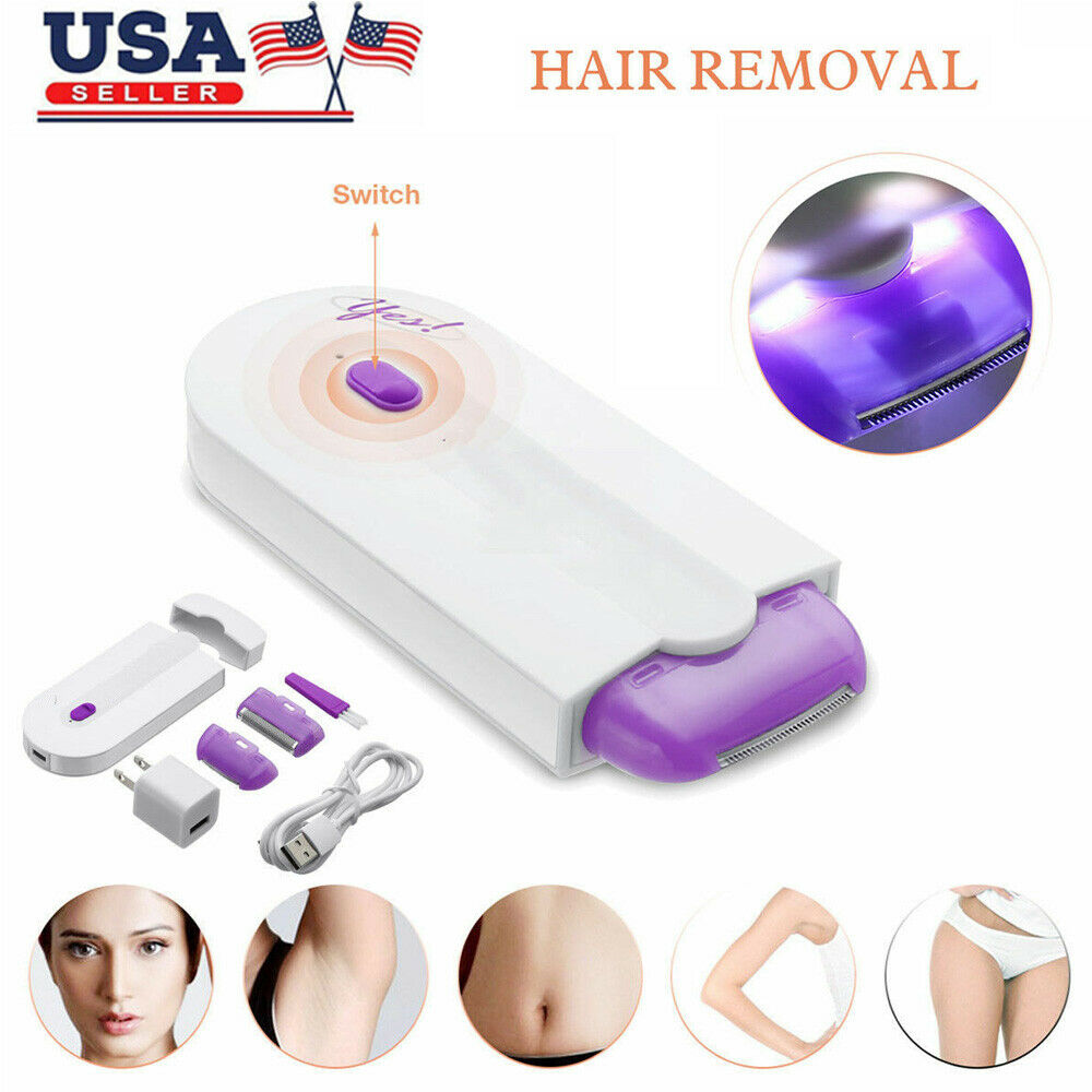 2-in-1 Epilator Women Painless Touch Facial Body Hair Removal Depilator Shaver