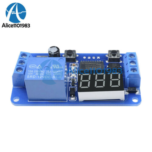Dc 12v Led Display Digital Delay Timer Control Switch Module Plc Automation Top
